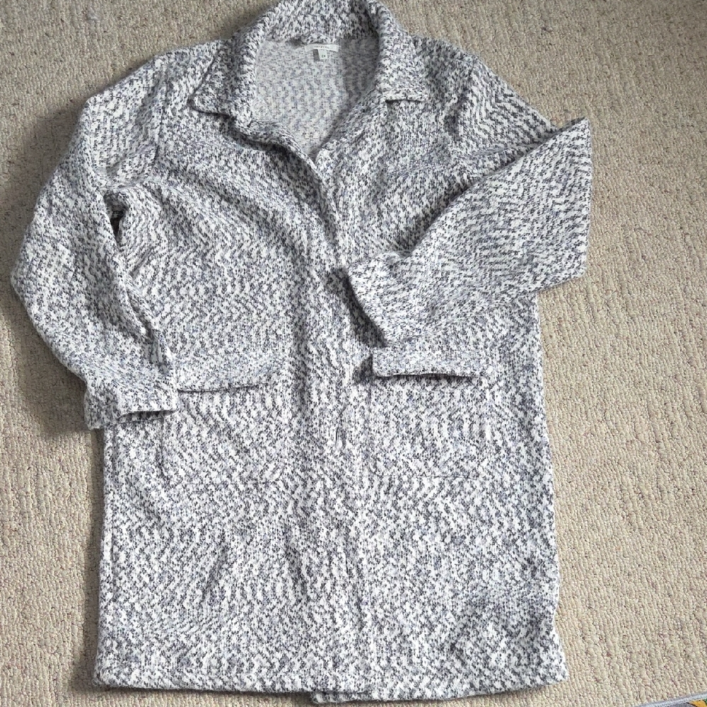 Maurices Black and White Knit Sweater jacket